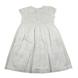 Il Gufo Abito Mezza Manica Tinta Unita con Ricami per Bambina P25VW788L0002J BIANCO IL GUFO 