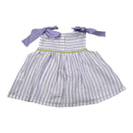 Ilfarobimbi Camicia tinta unita Giromanica con Fantasia A Righe Bianco/Lilla per Neonata IFB50165X BIANCO/LILLA ILFAROBIMBI 