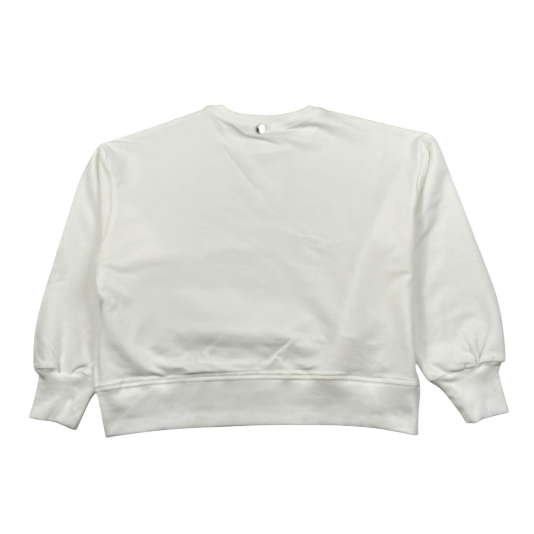 Imperial Felpa Chiusa Girocollo Tinta Unita con Stampa per Bambina LB11042G75 BIANCO IMPERIAL 