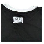 Imperial Top Giromanica Tinta Unita con Profili In Contrasto per Bambina MO15032G75 NERO IMPERIAL 
