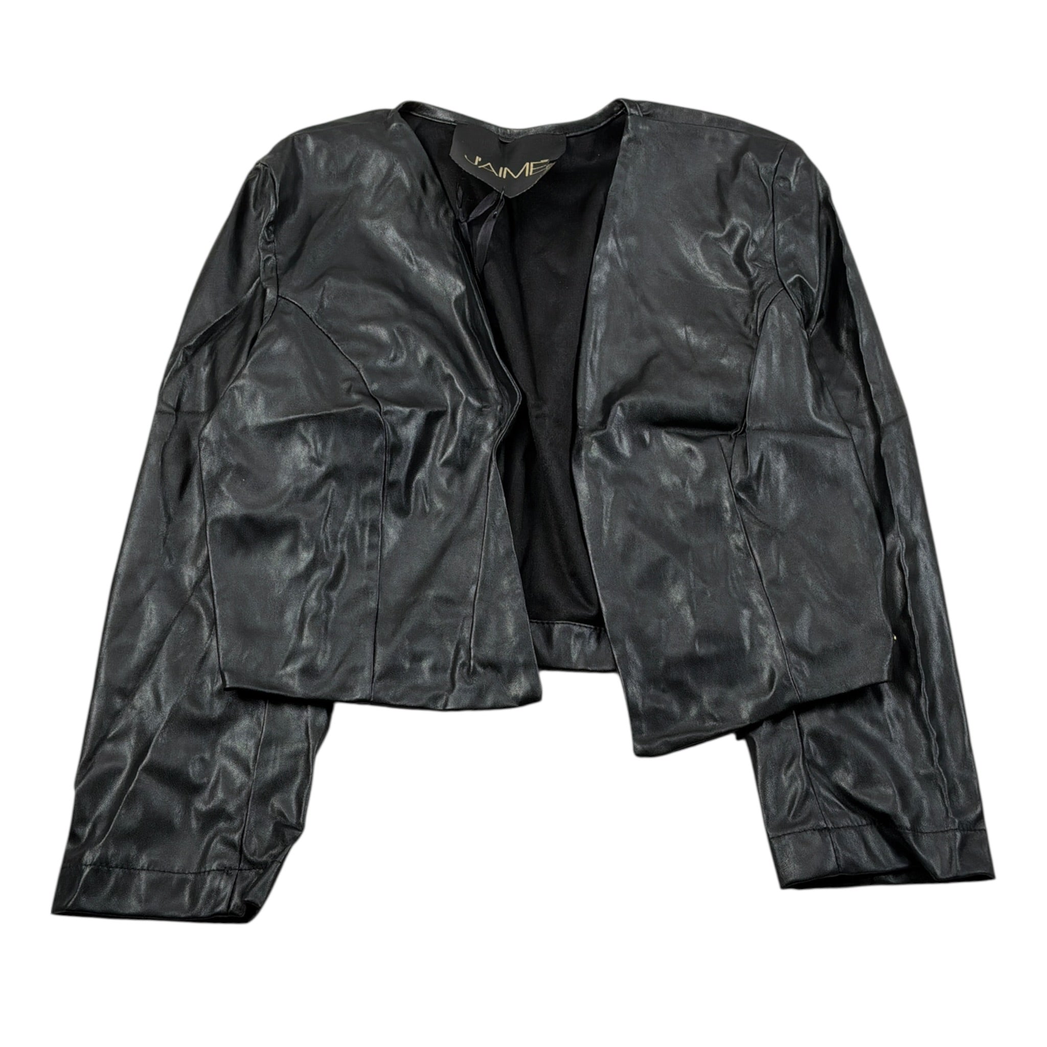 J'Aime' Giubbino In Ecopelle tinta unita Nero per Bambina 4917G NERO J'AIME' 
