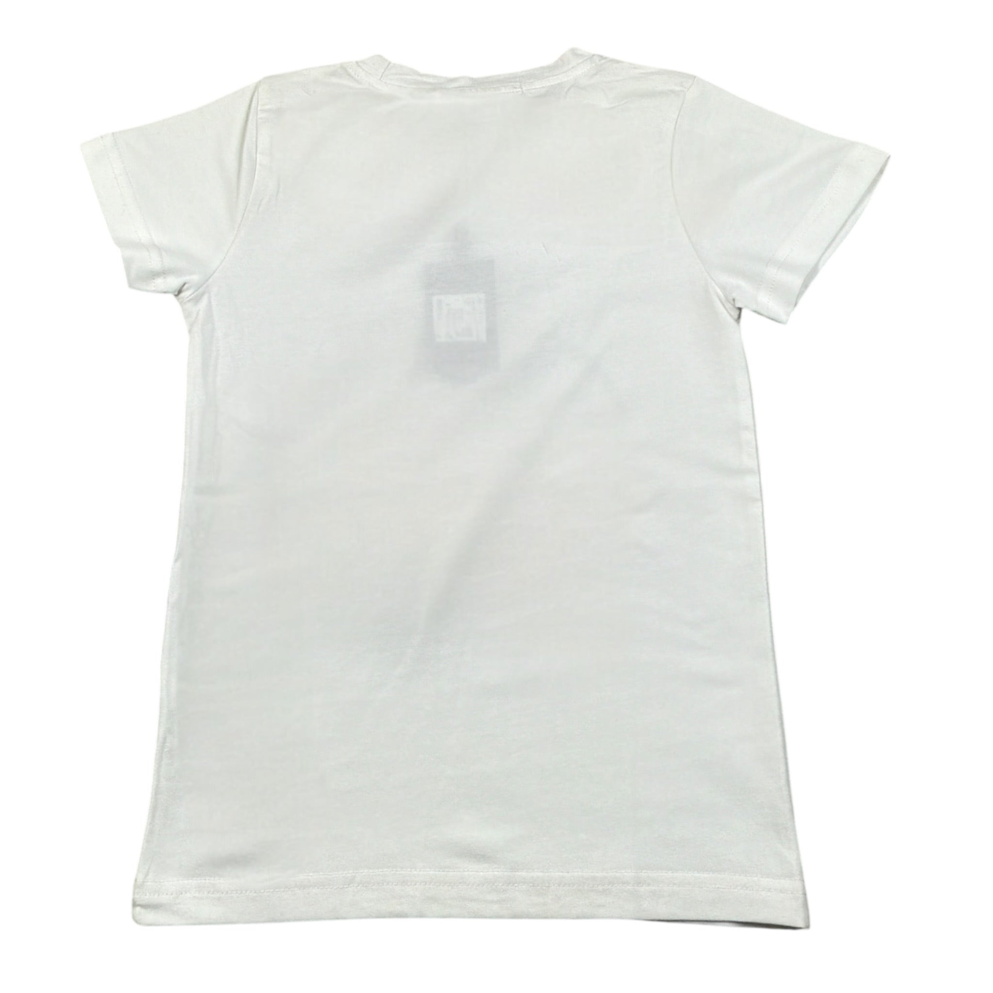 J'Aime' T-Shirt Girocollo tinta unita con Stampa Bianco per Bambina 5034G BIANCO J'AIME' 