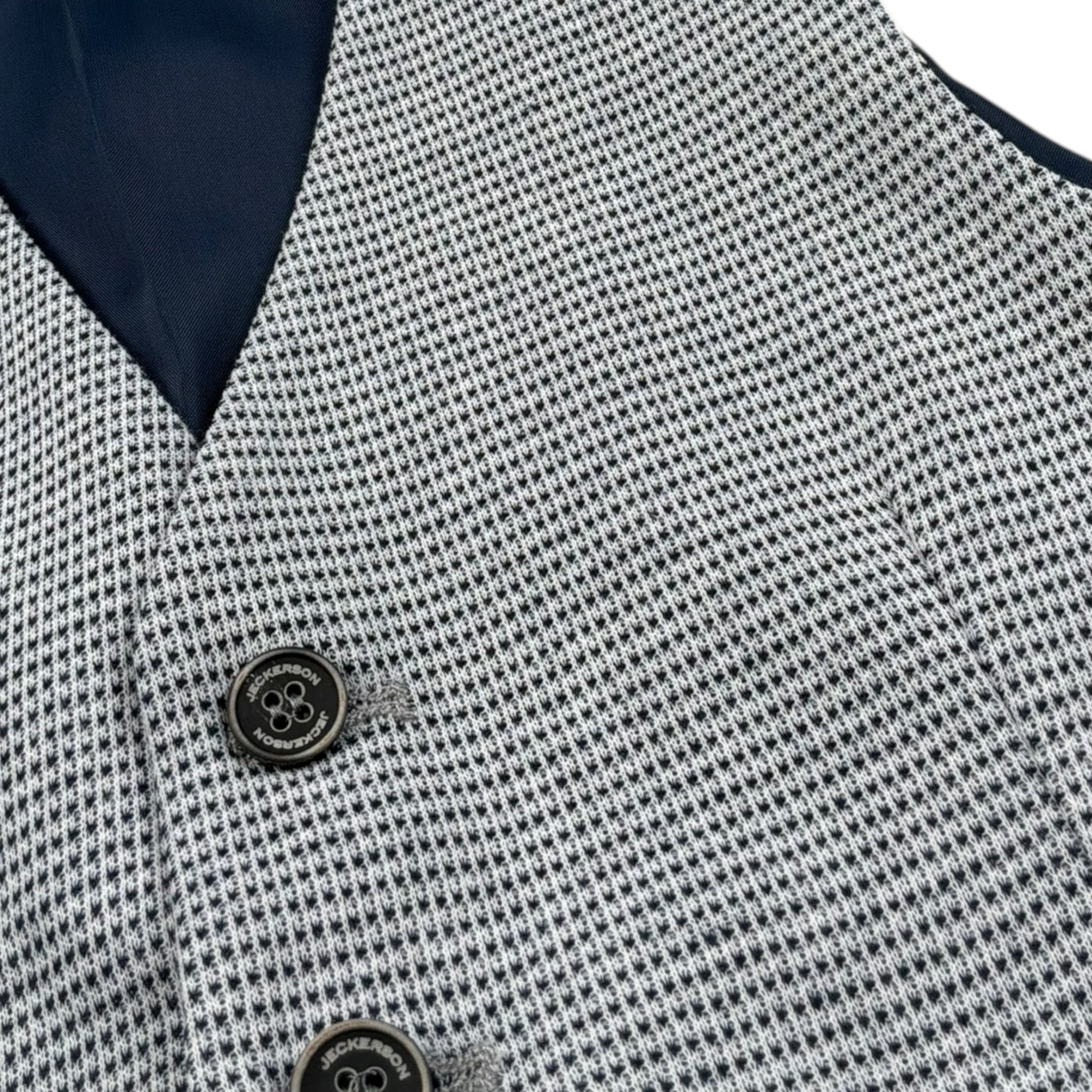 Jeckerson Gilet Tinta Unita con Microfantasia per Bambino 169JJMJS25 GRIGIO JECKERSON 