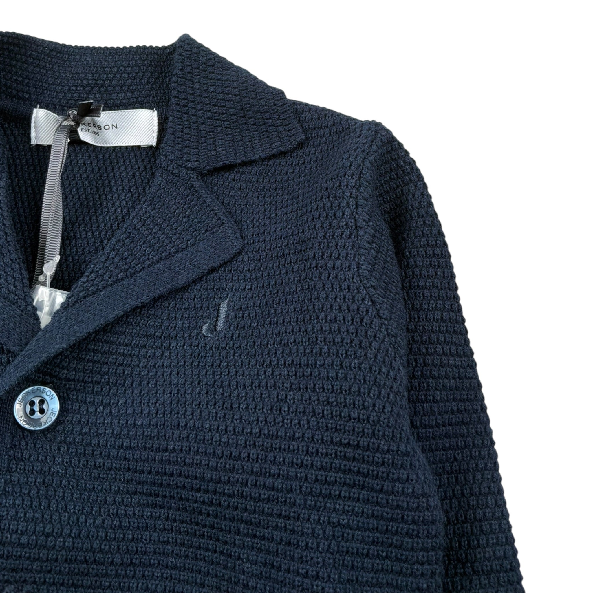 Jeckerson Cardigan Tinta Unita In Filo per Neonato JN4124 BLU JECKERSON 