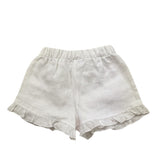 J.O. Milano Short Tinta Unita con Elastico In Vita per Neonata 174D2 BIANCO J.O. MILANO 