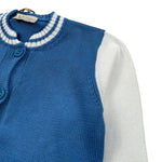 J.O. Milano Cardigan tinta unita con Maniche In Contrasto Azzurro per Neonato 573M1N AZZURRO J.O. MILANO 