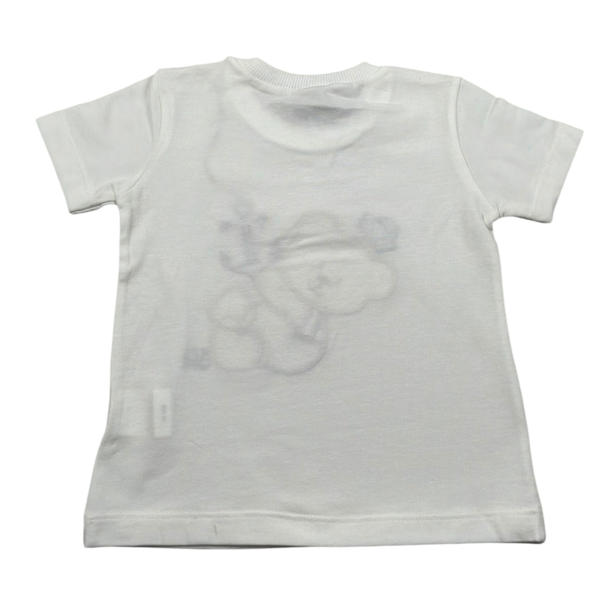 J.O. Milano T-Shirt Girocollo tinta unita con Stampa Panna per Neonato 576B3 PANNA J.O. MILANO 