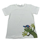 J.O. Milano T-Shirt Girocollo tinta unita con Stampe Panna per Neonato 576N2 PANNA J.O. MILANO 