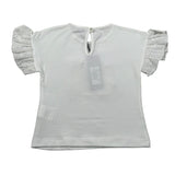 J.O. Milano T-Shirt Girocollo tinta unita con Stampa Bianco per Bambina 576P5 BIANCO J.O. MILANO 
