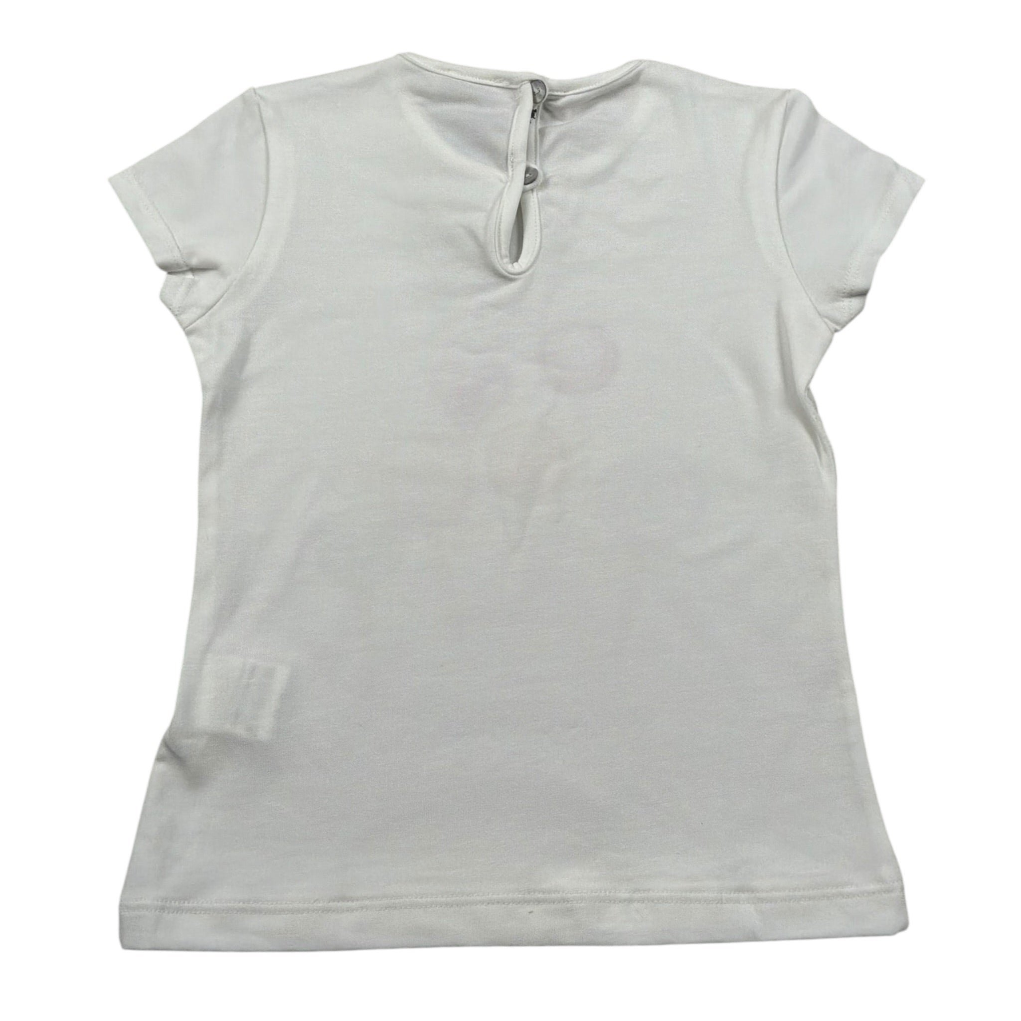 J.O. Milano T-Shirt Girocollo tinta unita con Stampa Bianco per Neonata 576Q5 BIANCO J.O. MILANO 