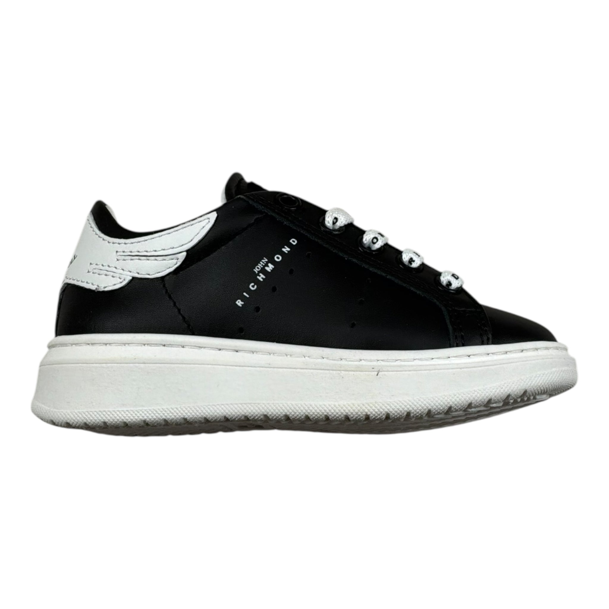 John Richmond Sneakers Tinta Unita con Stampa Logo per Bambino 21112 NERO JOHN RICHMOND 