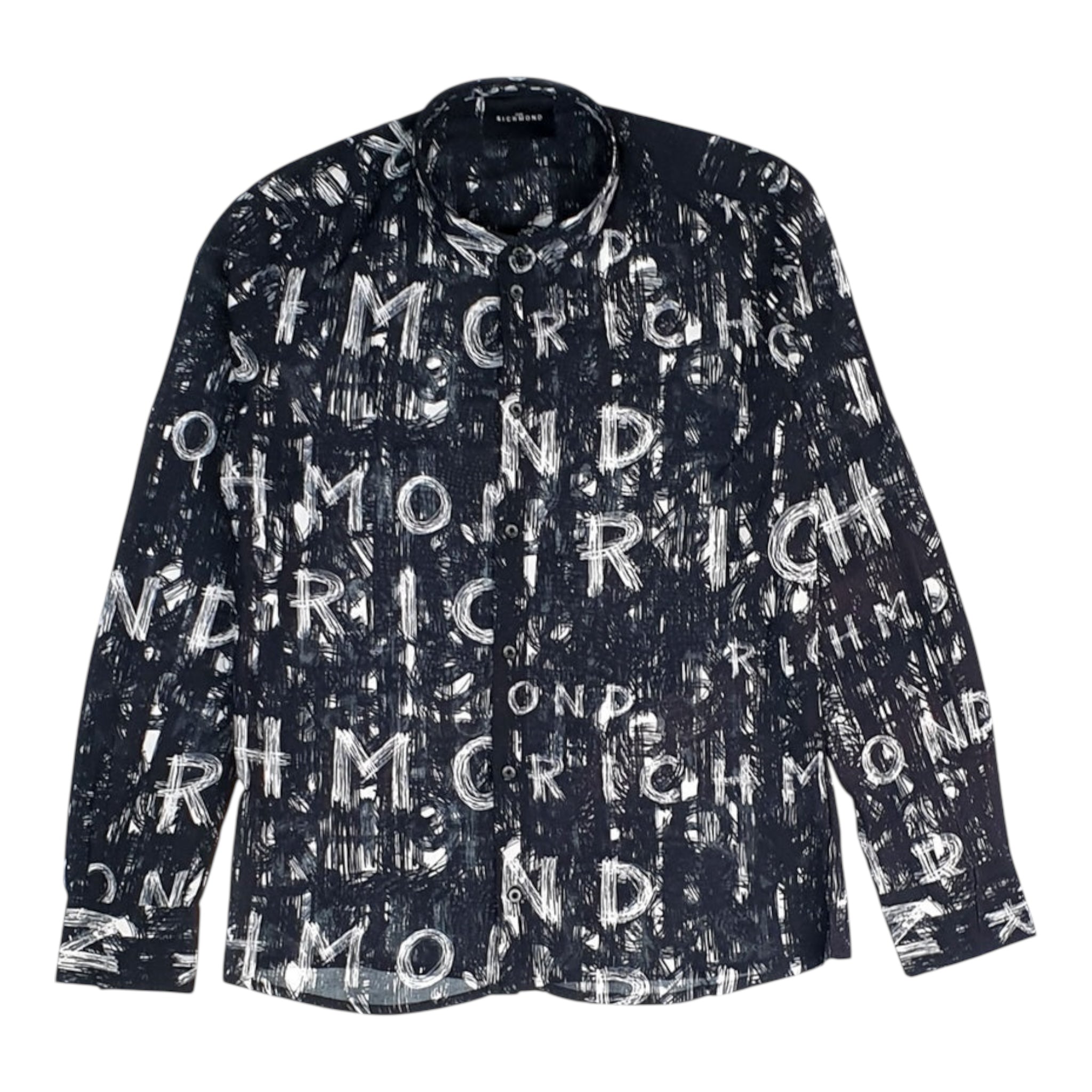 John Richmond Camicia Bicolore Logata per Bambino RBP23011CA BIANCO/NERO JOHN RICHMOND 
