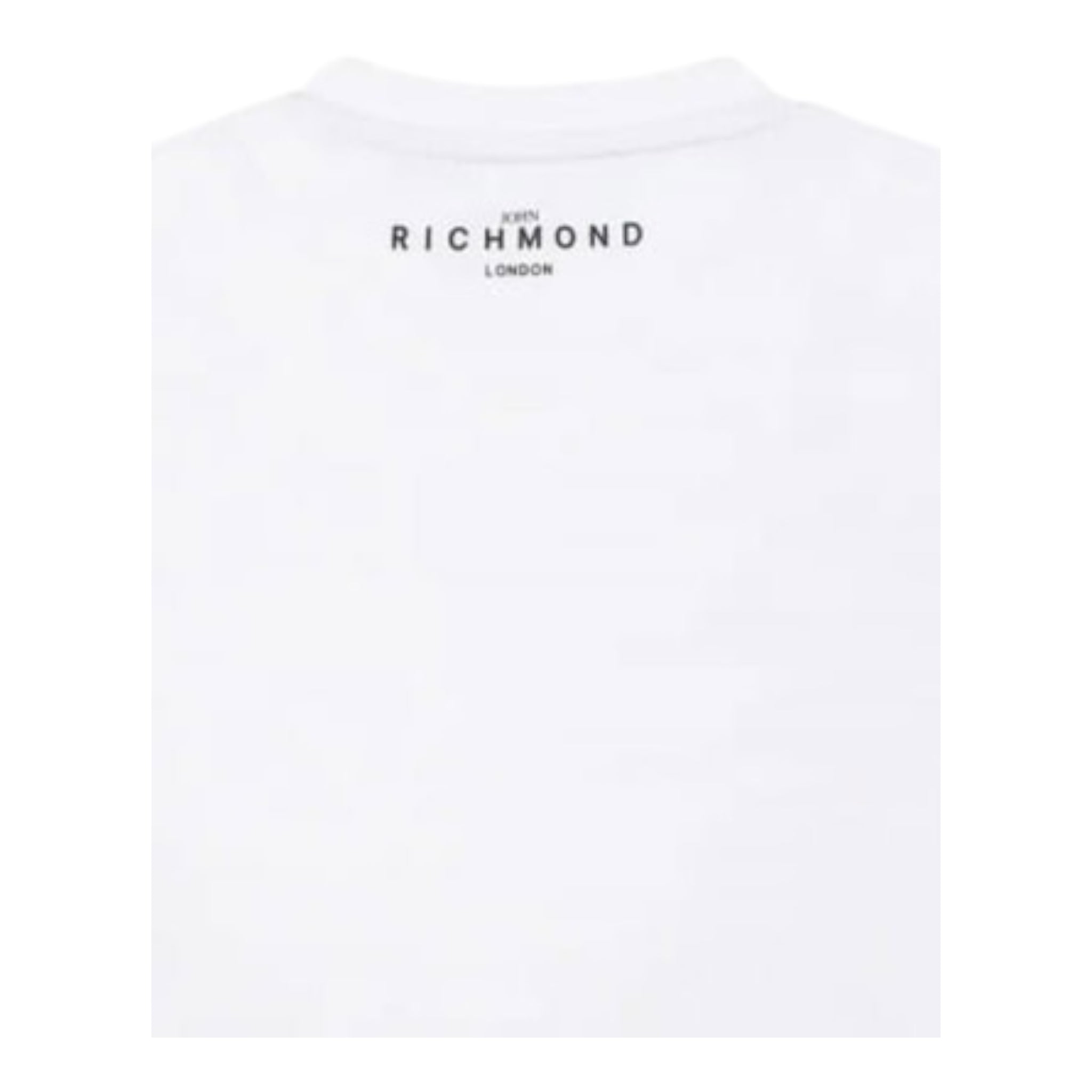 John Richmond T-Shirt Girocollo Tinta Unita con Stampa per Bambino RBP25003TSJ BIANCO JOHN RICHMOND 