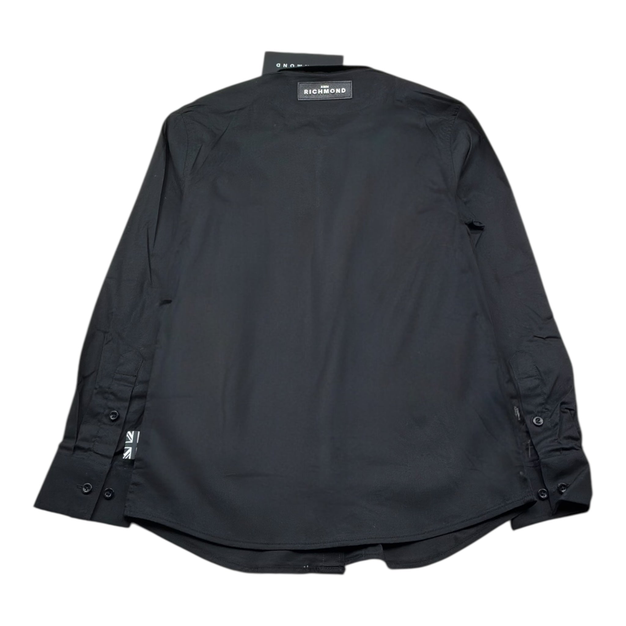John Richmond Camicia Tinta Unita con Logo per Bambino RBP25028CAX NERO JOHN RICHMOND 