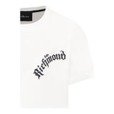 John Richmond T-Shirt Girocollo Tinta Unita con Stampa per Neonato RBP25057TSN BIANCO JOHN RICHMOND 
