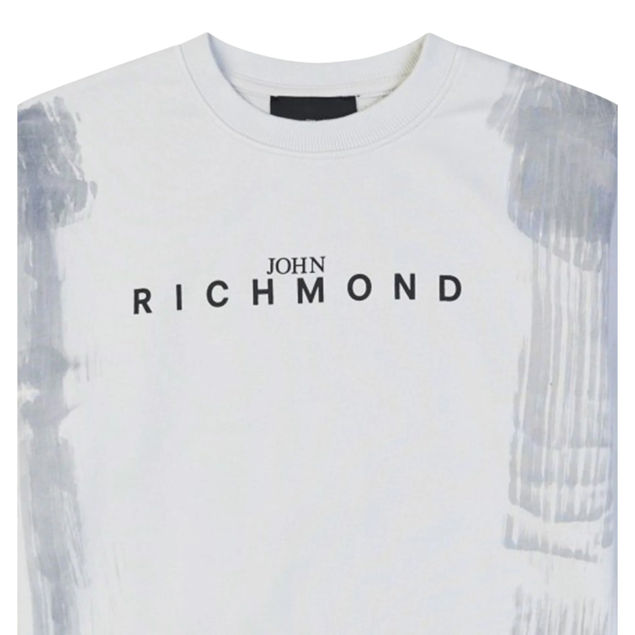 John Richmond T-Shirt Girocollo Tinta Unita con Stampa per Bambino RBP25077TSX GRIGIO JOHN RICHMOND 