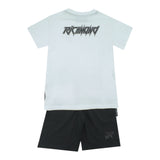 John Richmond Completo 2 Pezzi T-Shirt-Bermuda Tinta Unita per Neonato RBP25134CJX BIANCO/NERO JOHN RICHMOND 