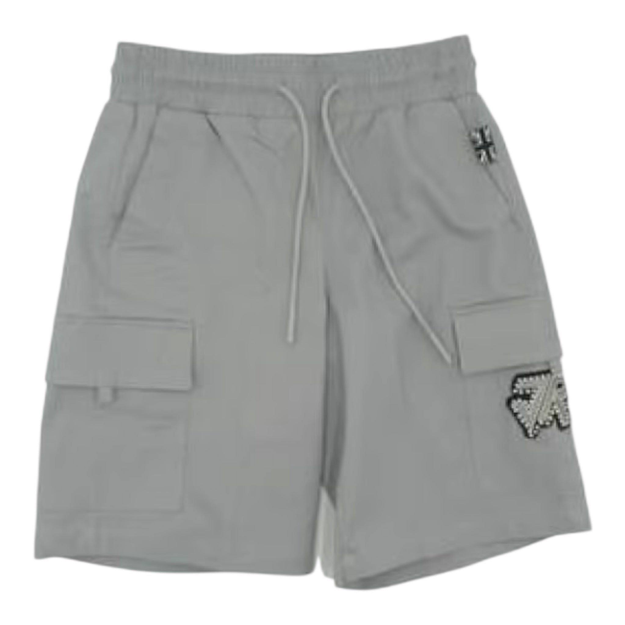 John Richmond Bermuda Tinta Unita con Elastico In Vita per Bambino RBP25144BEX GRIGIO JOHN RICHMOND 