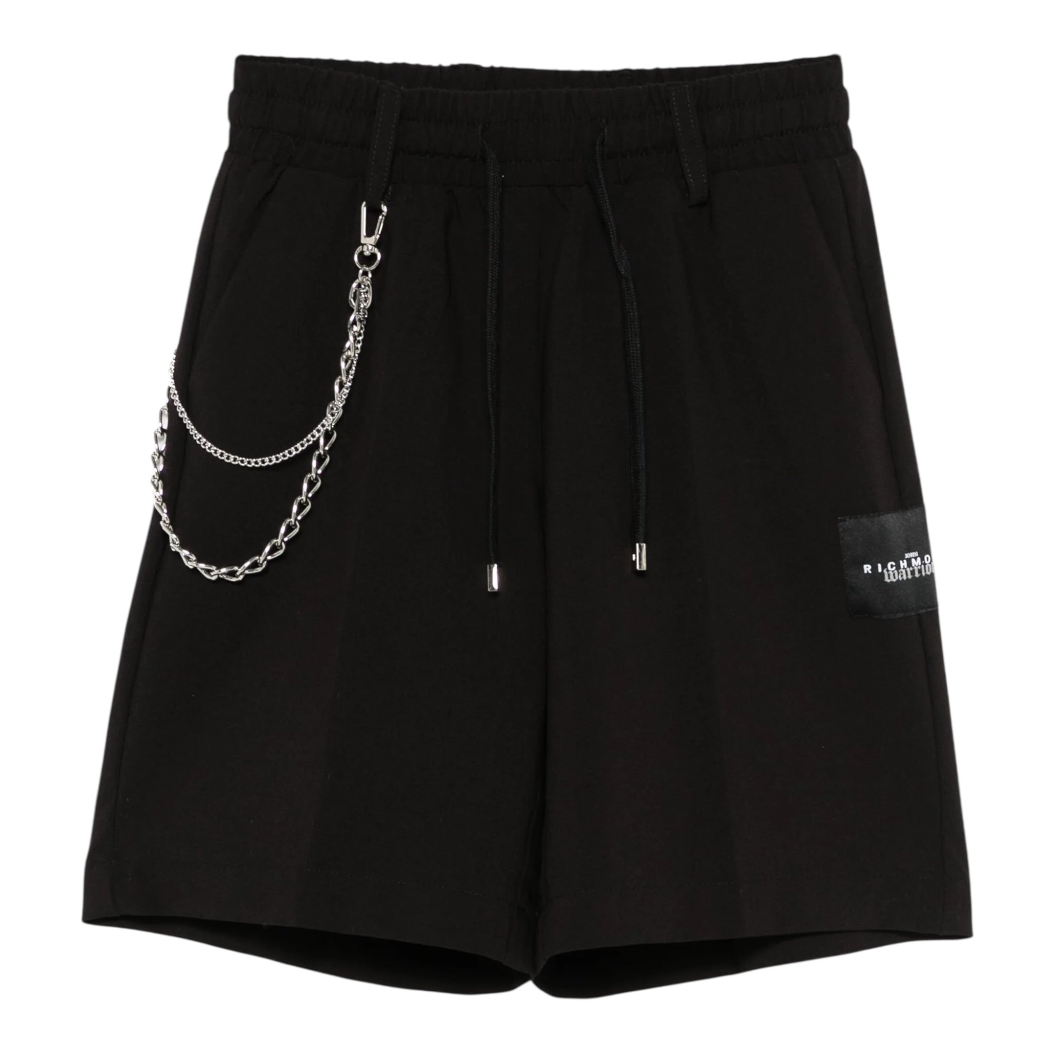 John Richmond Bermuda Tinta Unita con Elastico In Vita per Bambino RBP25226BEX NERO JOHN RICHMOND 