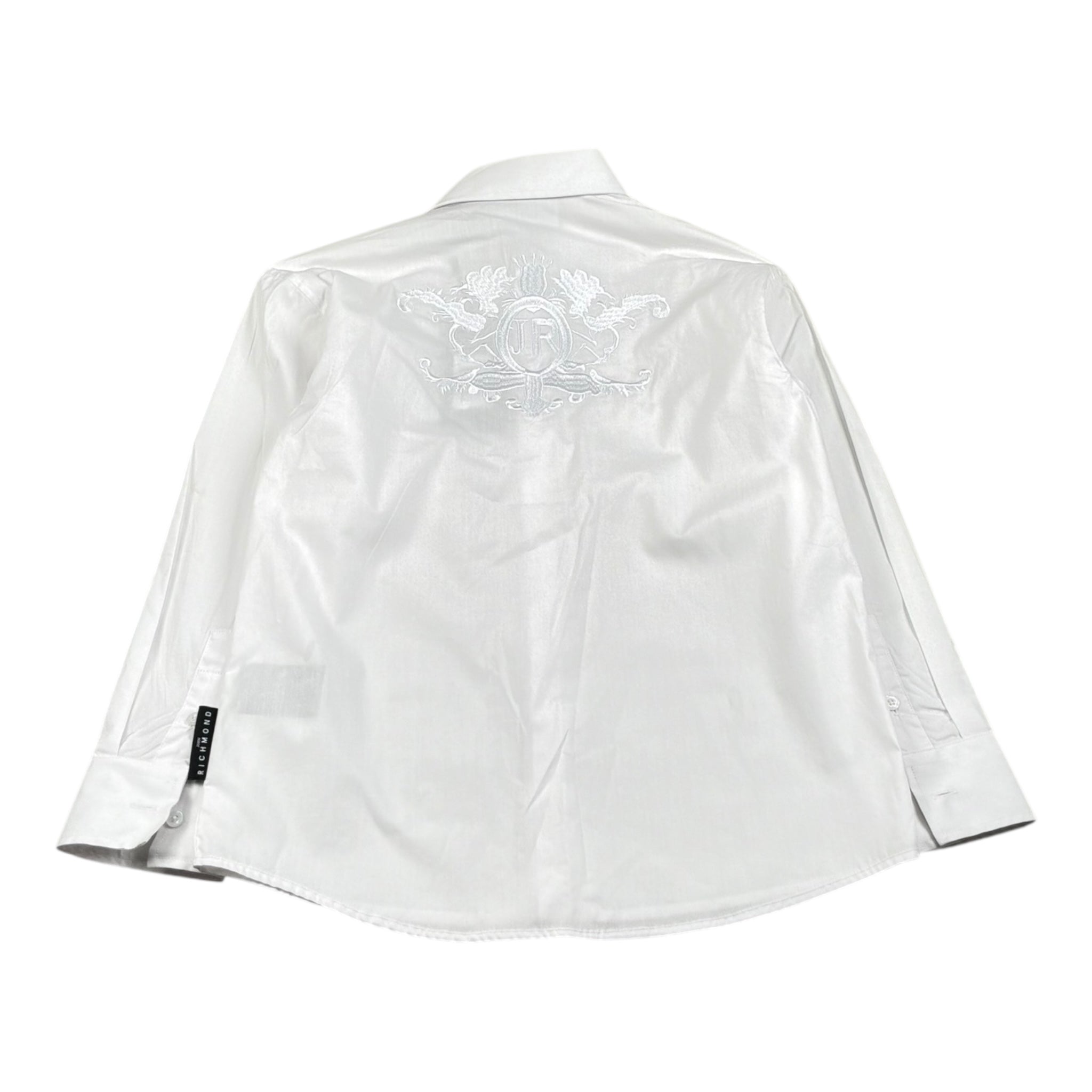 John Richmond Camicia Tinta Unita con Bottoni per Bambino RBP26158CA BIANCO JOHN RICHMOND 