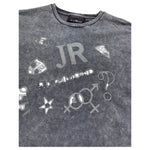 John Richmond T-Shirt Girocollo Tinta Unita con Applicazioni per Bambino RBP26172TS GRIGIO JOHN RICHMOND 