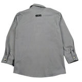 John Richmond Camicia Tinta Unita con Bottoni E Logo per Bambino RBP26212CA GRIGIO JOHN RICHMOND 