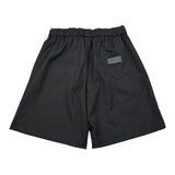 John Richmond Bermuda Tinta Unita con Elastico In Vita per Bambino RBP26242BE NERO JOHN RICHMOND 