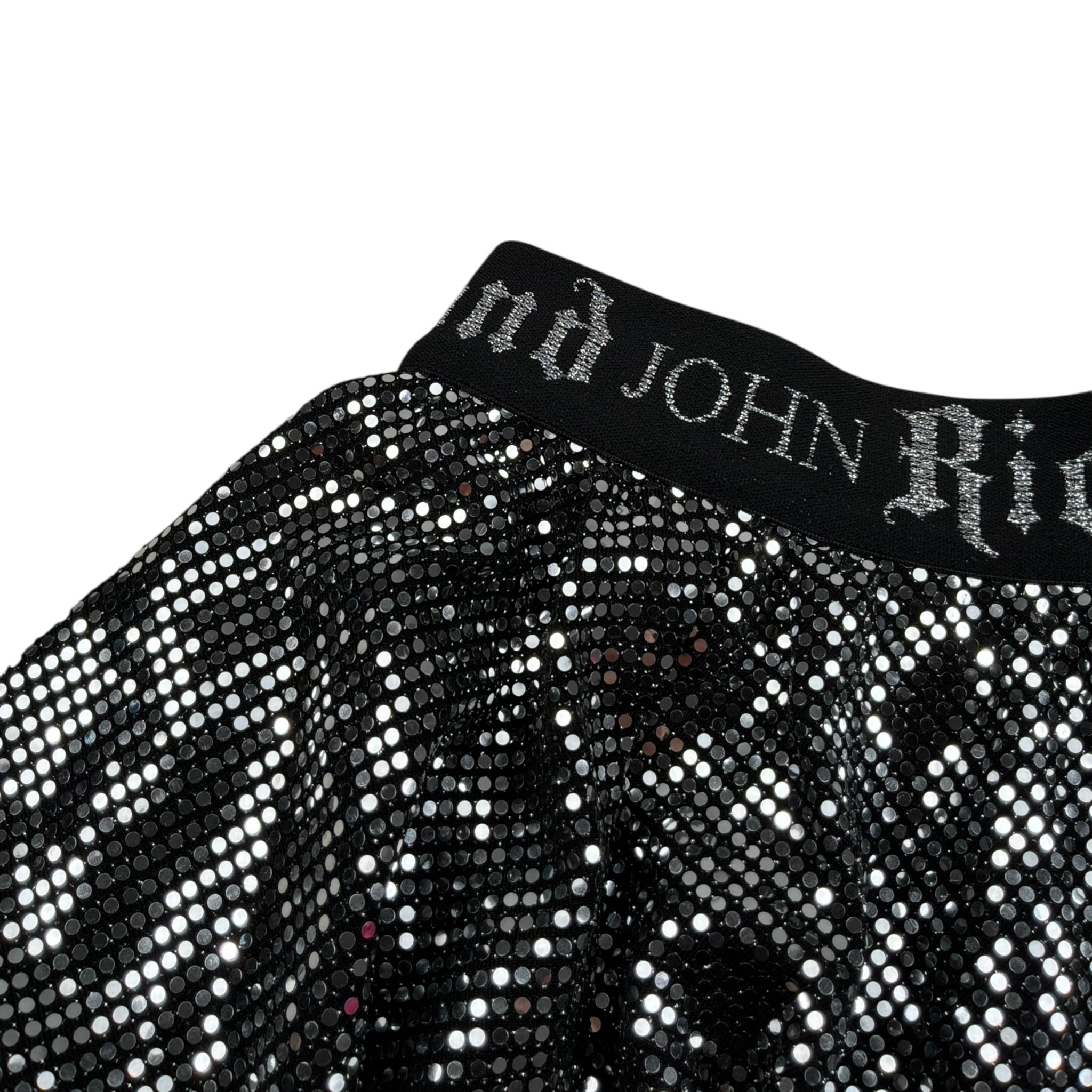 John Richmond Gonna tinta unita con Elastico In Vita Logato Argento per Bambina RGA23094GO ARGENTO JOHN RICHMOND 