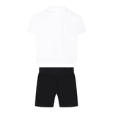 John Richmond Completo 2 Pezzi Polo-Bermuda Bicolore per Neonato RGP25006CJ BIANCO/NERO JOHN RICHMOND 