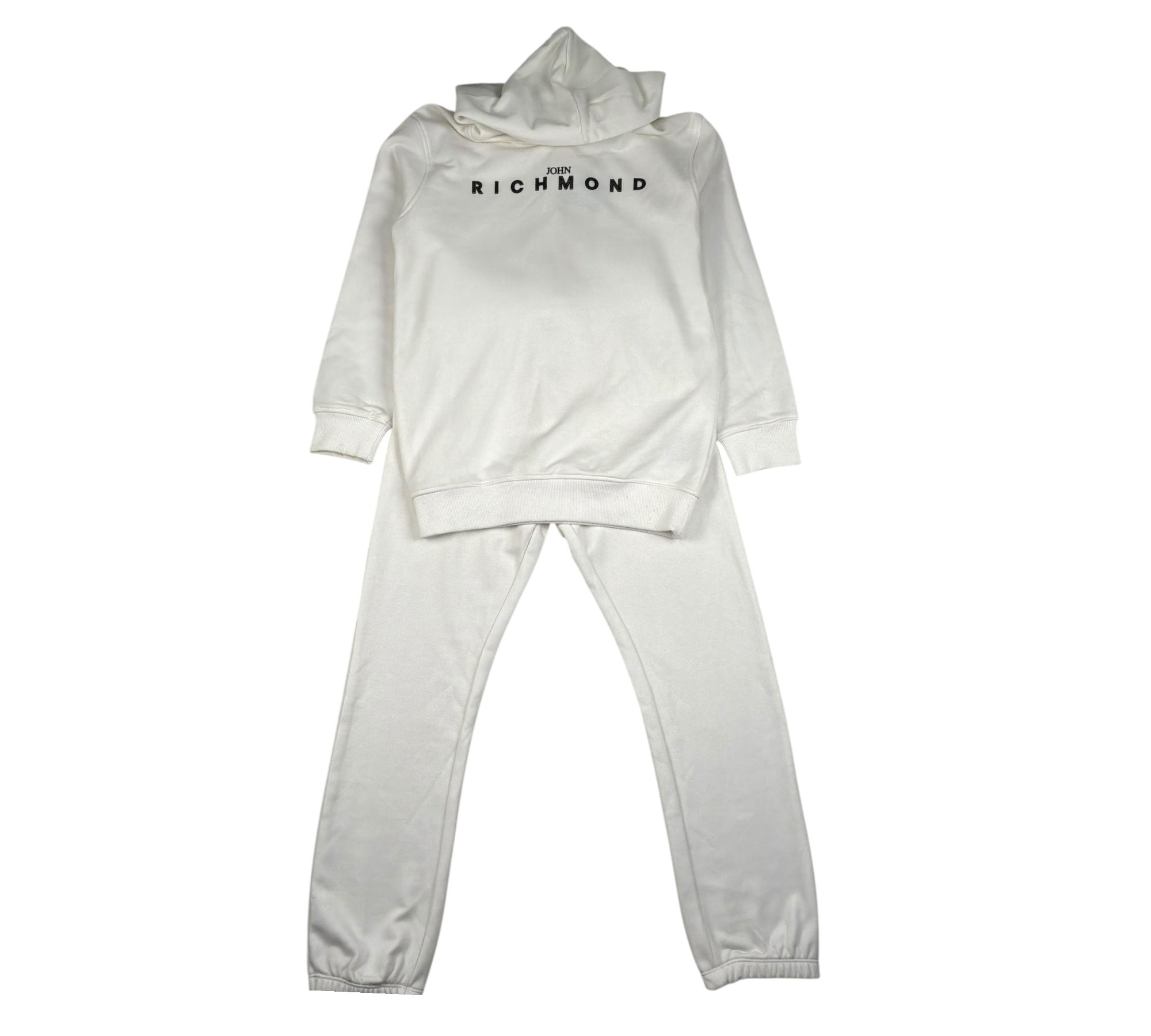 John Richmond Completo 2 Pezzi Felpa-Pantalone Tinta Unita per Bambino RGP26013CF BIANCO JOHN RICHMOND 