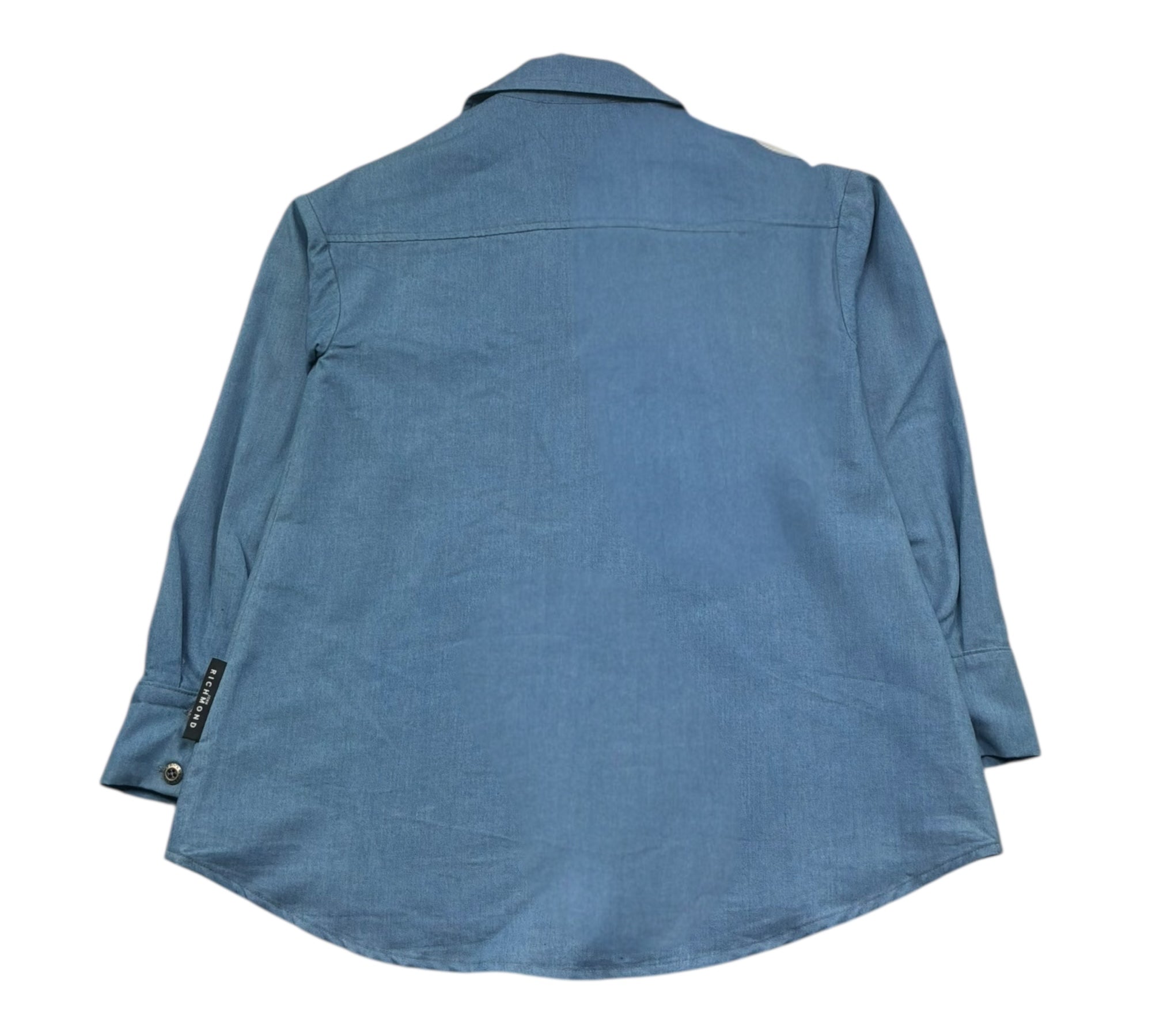 John Richmond Camicia In Denim Tinta Unita Manica Lunga per Bambina RGP26070CA AZZURRO JOHN RICHMOND 