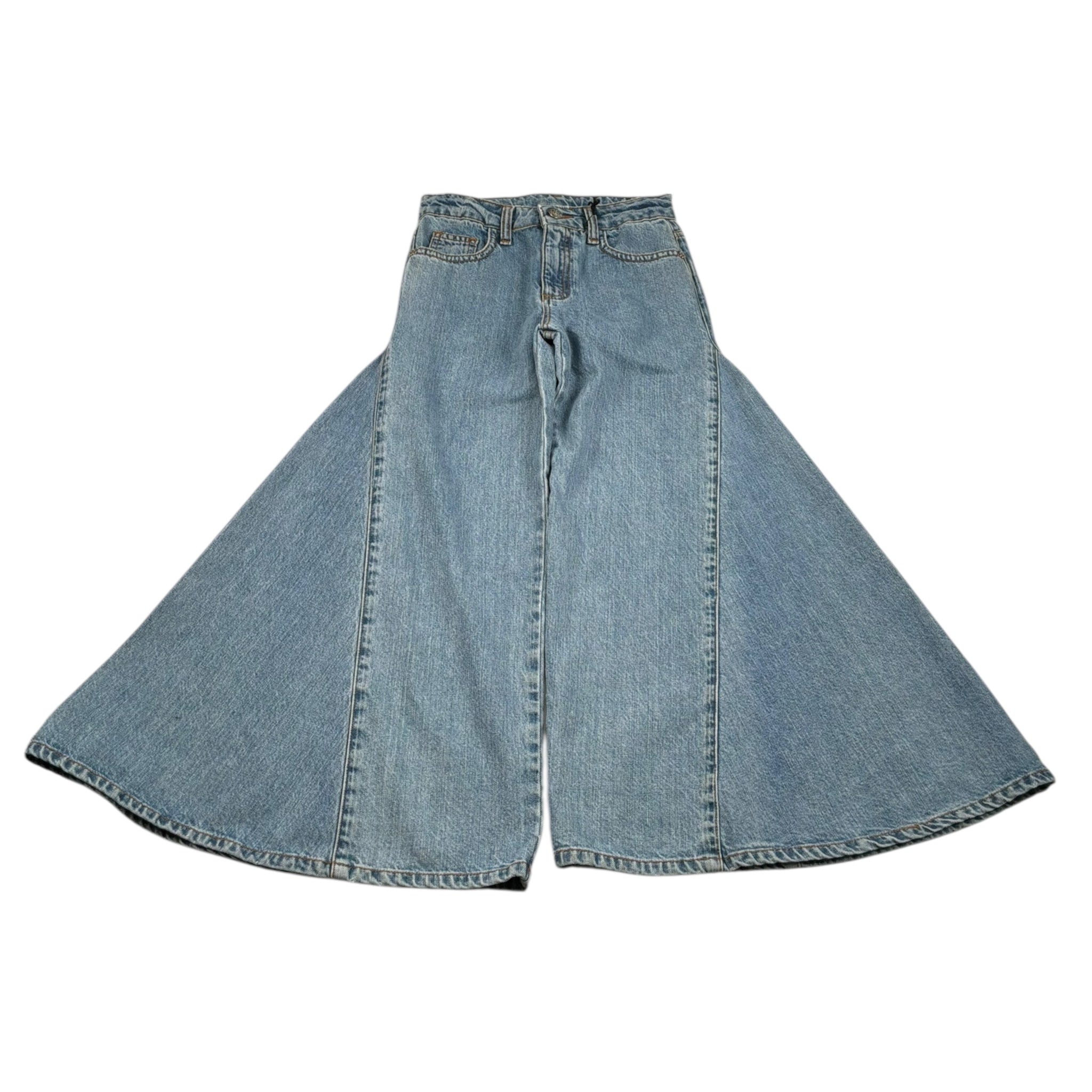 John Richmond Jeans Tinta Unita con Girovita Regolabile per Bambina RGP26092JE AZZURRO JOHN RICHMOND 