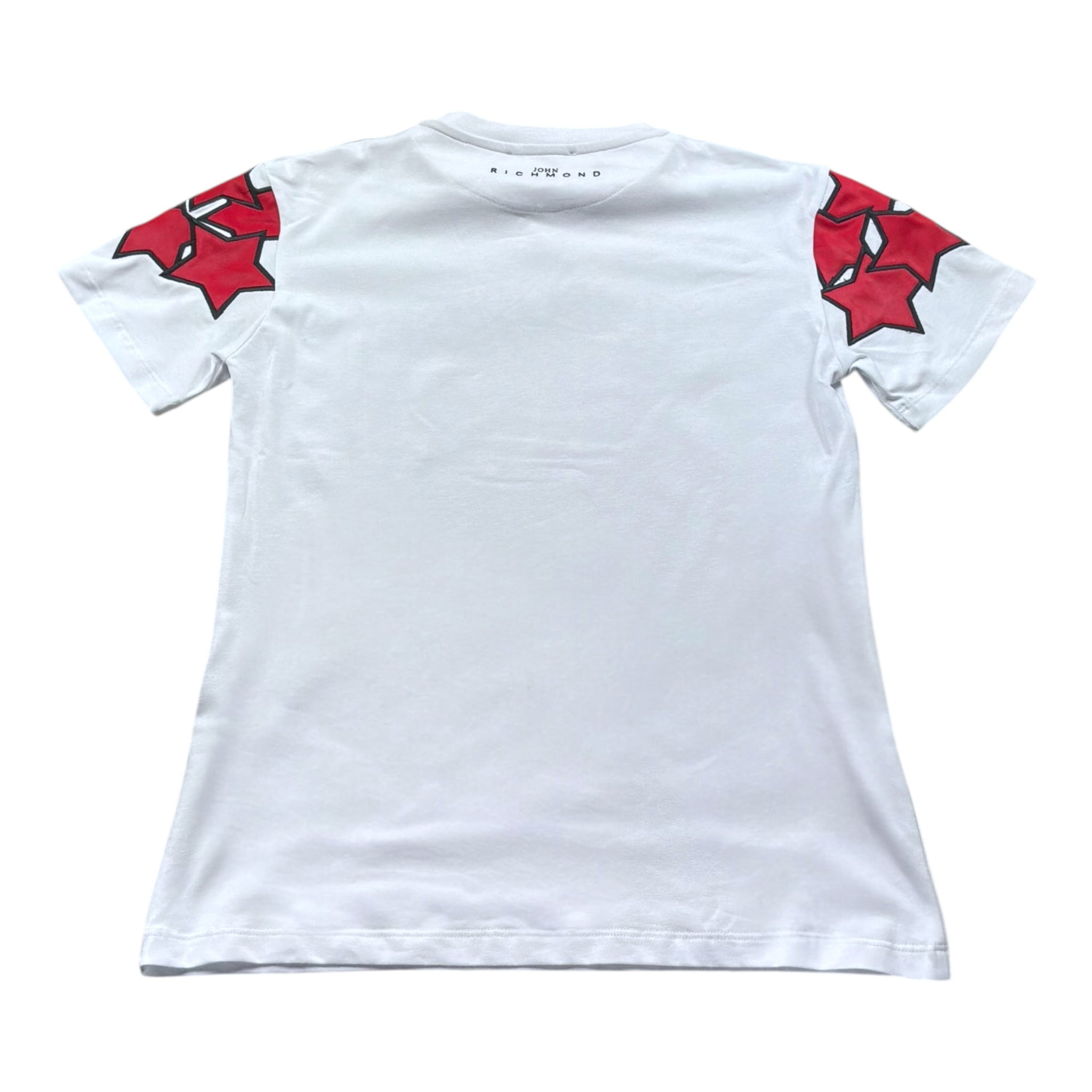 John Richmond T-Shirt Girocollo Tinta Unita con Stampa per Bambino RGP26098VE BIANCO JOHN RICHMOND 