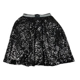 John Richmond Gonna Tinta Unita con Paillettes per Bambina RGP26195GO NERO JOHN RICHMOND 