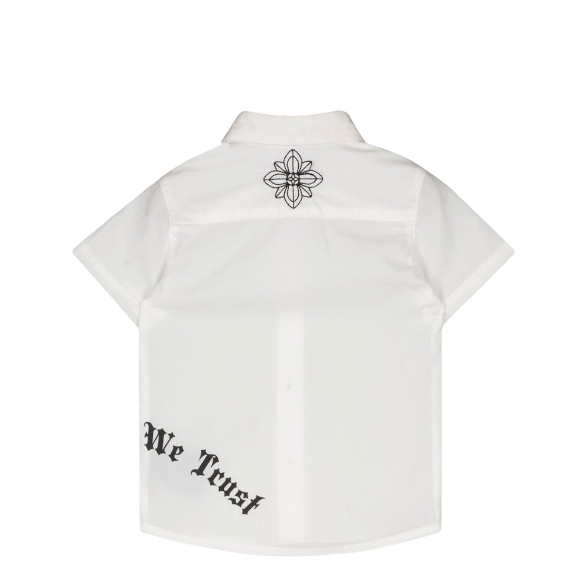 John Richmond Camicia Mezza Manica Tinta Unita con Stampa per Neonato RIP22092CA BIANCO JOHN RICHMOND 