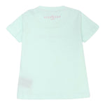 John Richmond T-Shirt Girocollo tinta unita con Stampa Verde Acqua per Neonata RIP25002TSS VERDE ACQUA JOHN RICHMOND 