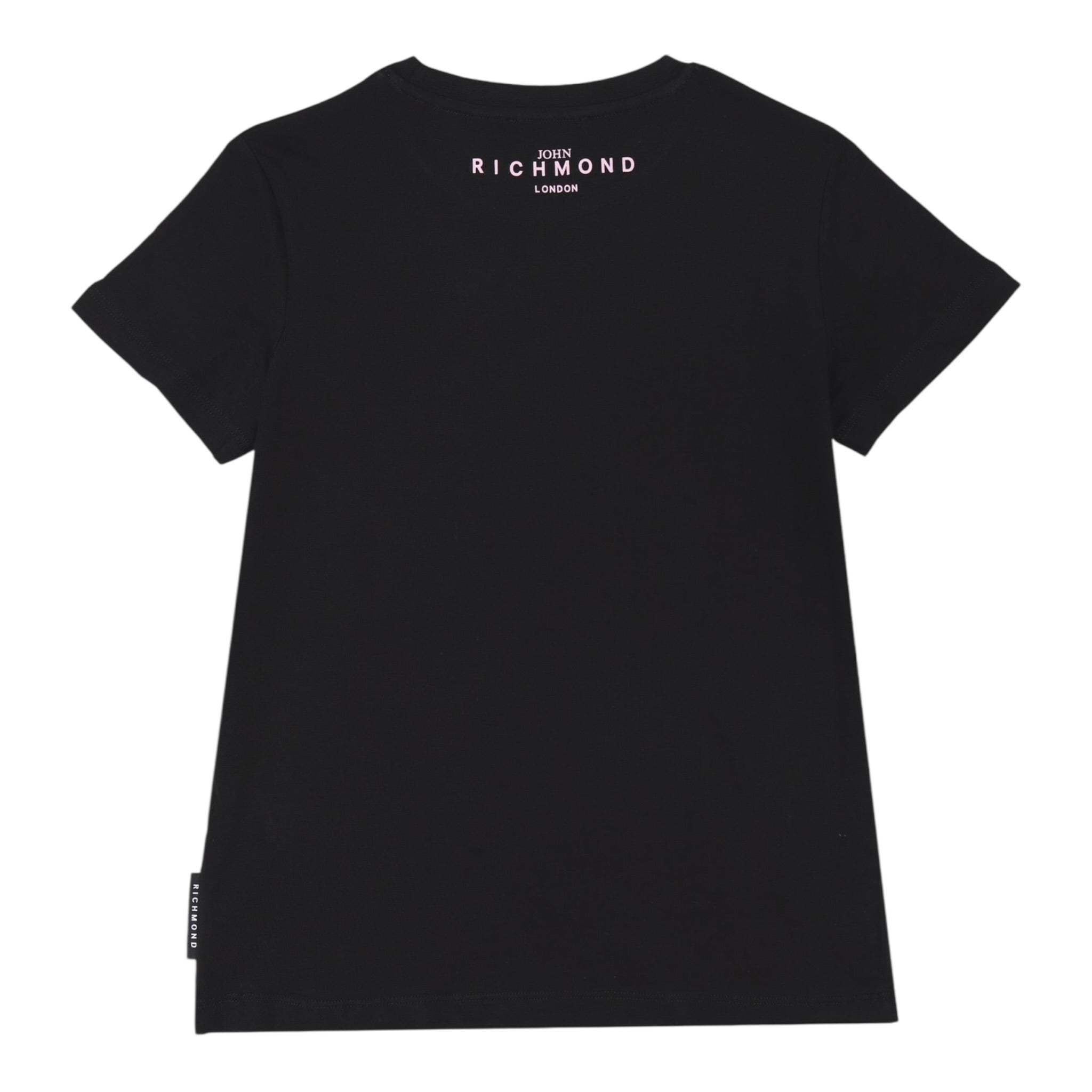 John Richmond T-Shirt Girocollo Tinta Unita con Stampa per Neonata RIP25002TSXXXXX NERO JOHN RICHMOND 