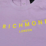 John Richmond Abito Tinta Unita con Stampa per Neonata RIP25005VE LILLA JOHN RICHMOND 