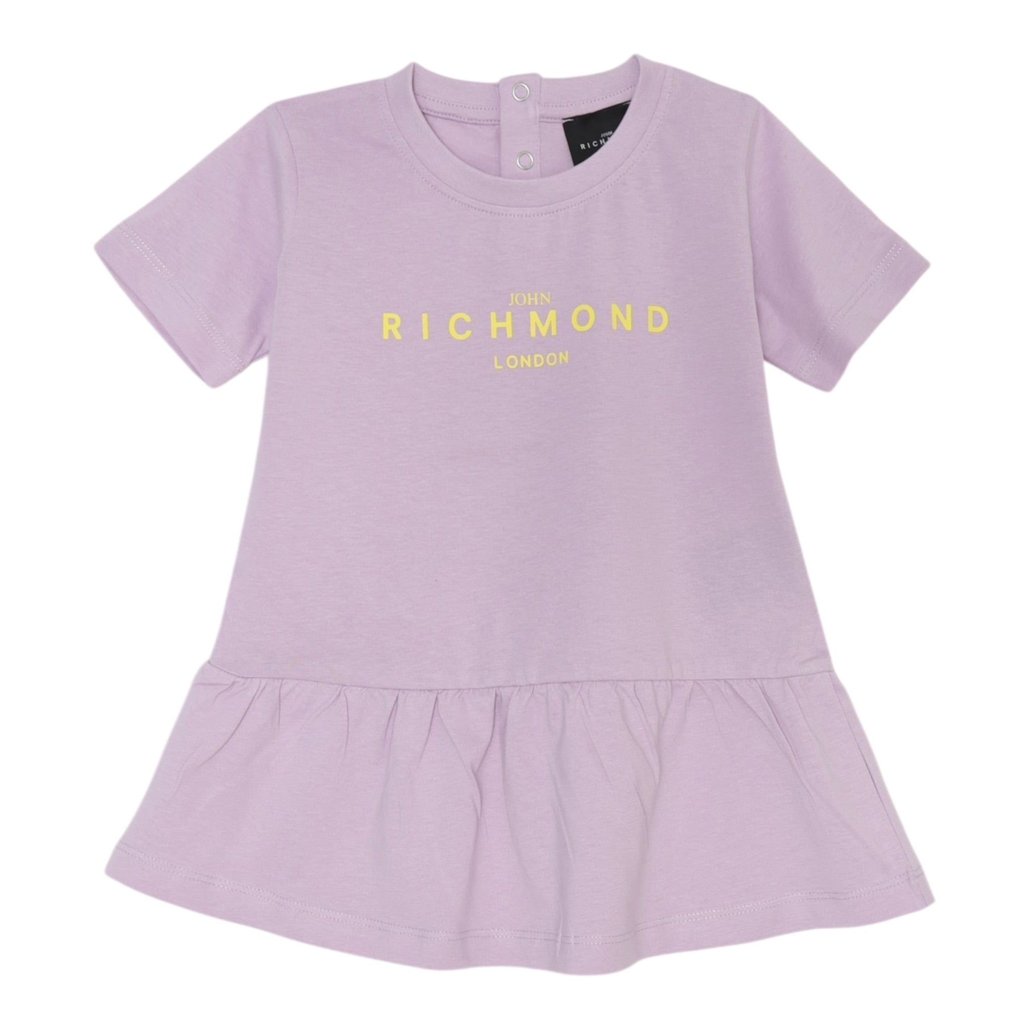 John Richmond Abito Tinta Unita con Stampa per Neonata RIP25005VEX LILLA JOHN RICHMOND 