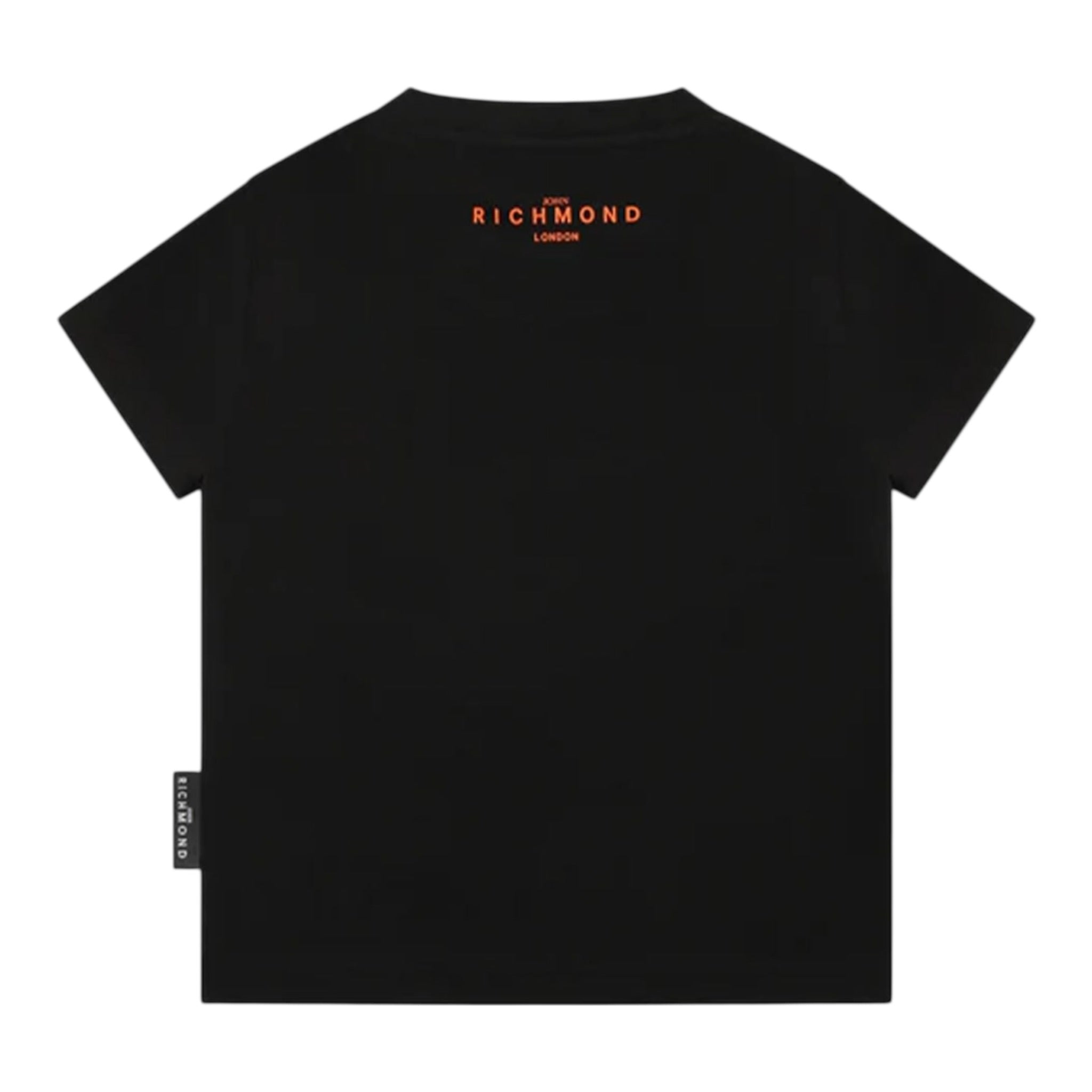 John Richmond T-Shirt Girocollo Tinta Unita con Stampa per Neonato RIP25014TSXXX NERO JOHN RICHMOND 