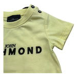 John Richmond T-Shirt Girocollo Tinta Unita con Stampa per Neonato RIP26002TS GIALLO JOHN RICHMOND 