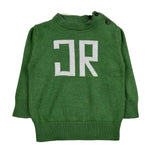 John Richmond Maglia Girocollo Tinta Unita con Logo per Neonato RIP26016MA VERDE JOHN RICHMOND 
