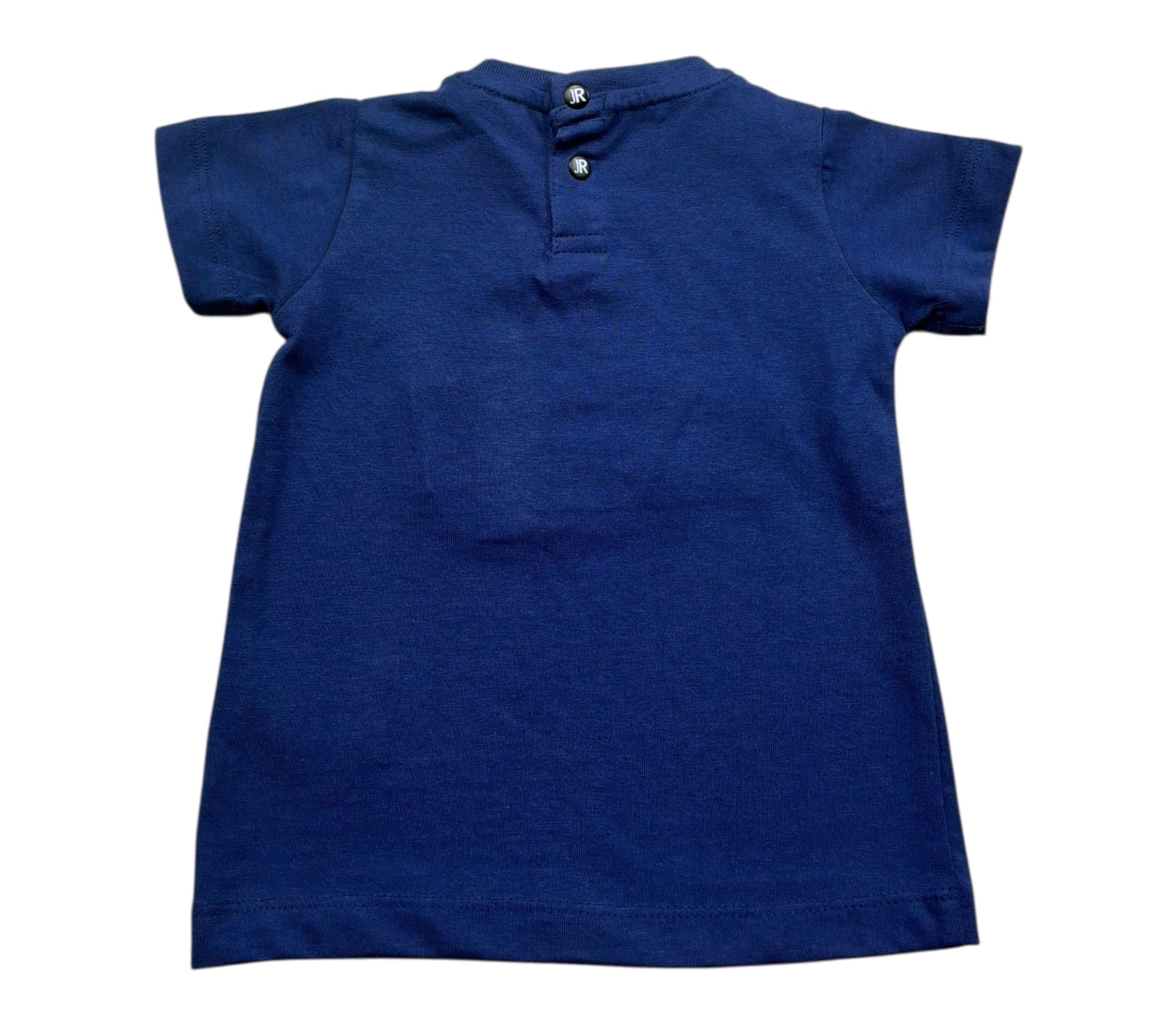 John Richmond T-Shirt Girocollo Tinta Unita con Logo per Neonato RIP26017TS BLU JOHN RICHMOND 