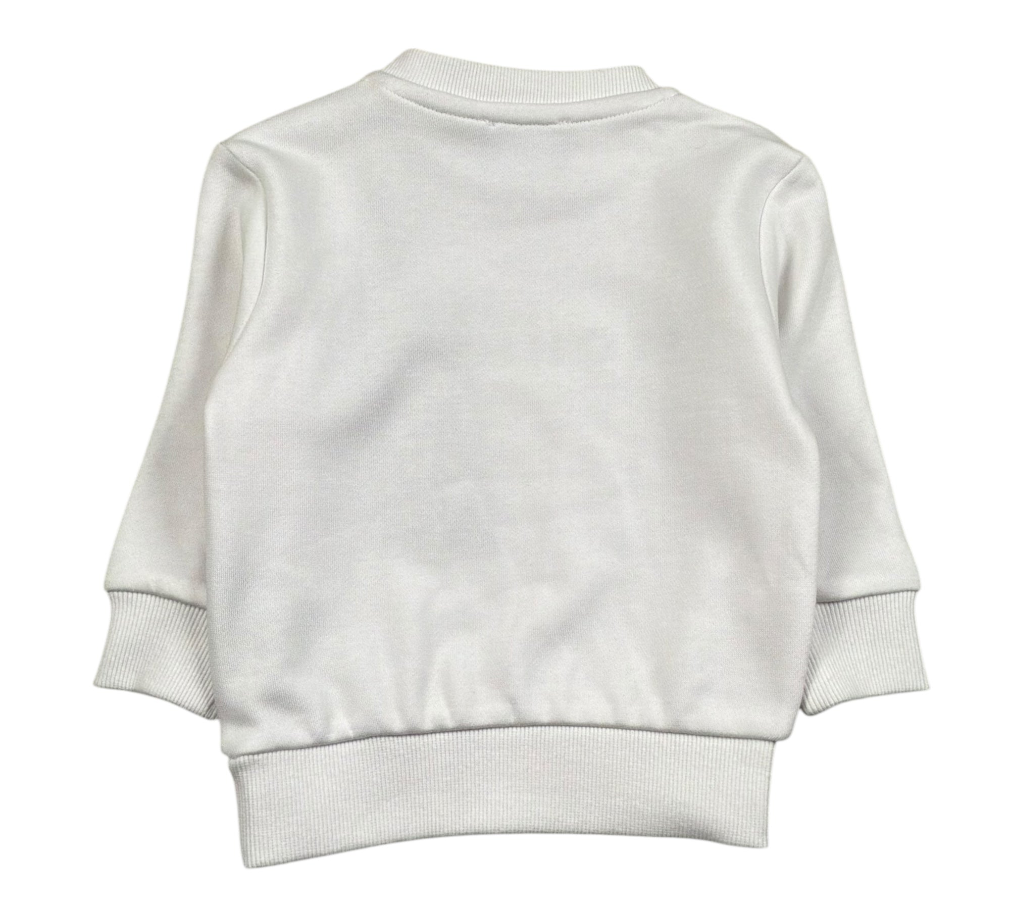 John Richmond Felpa Chiusa Girocollo Tinta Unita con Logo per Neonato RIP26036FE BIANCO JOHN RICHMOND 