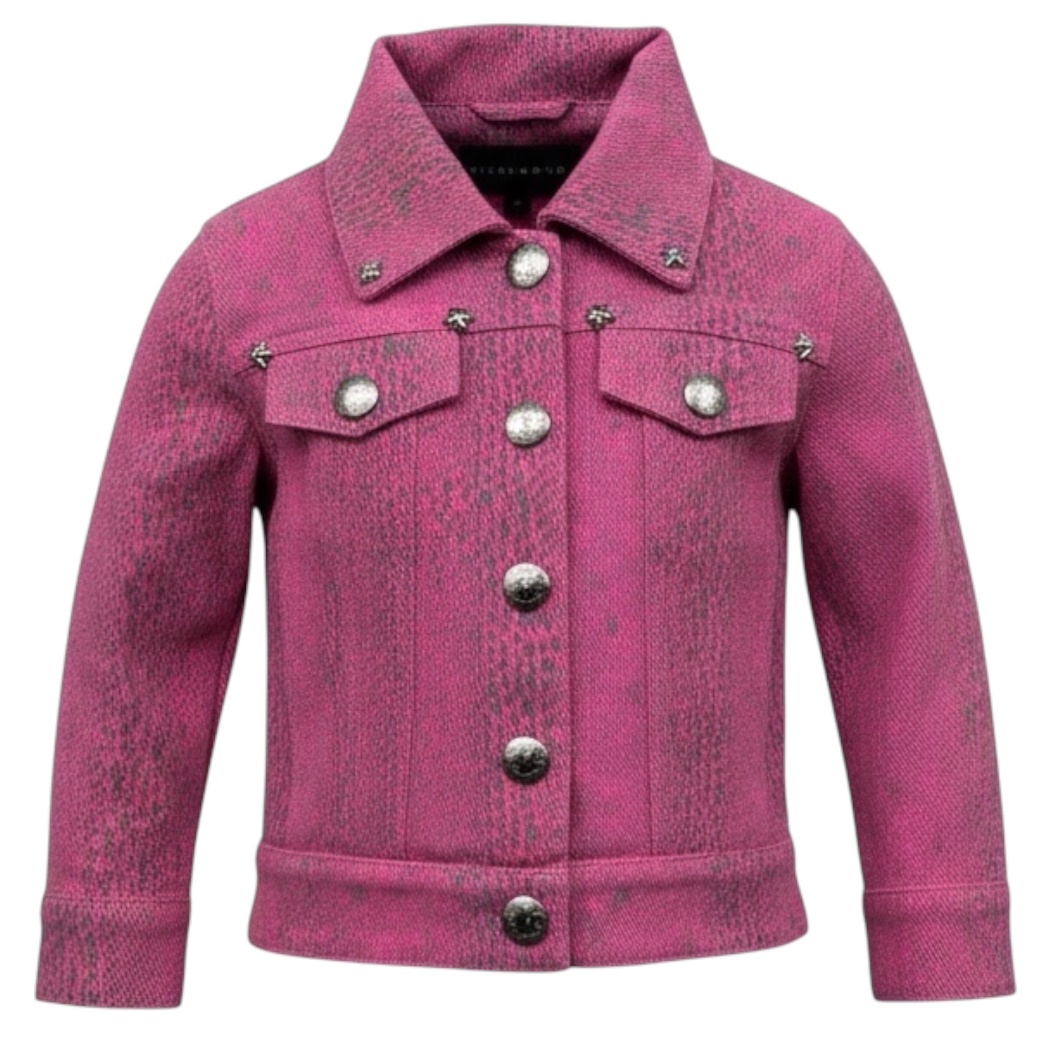 John Richmond Giubbino In Denim Tinta Unita per Neonata RIP26046GB FUXIA JOHN RICHMOND 