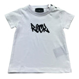 John Richmond T-Shirt Girocollo Tinta Unita con Stampa per Neonato RIP26055TS BIANCO JOHN RICHMOND 