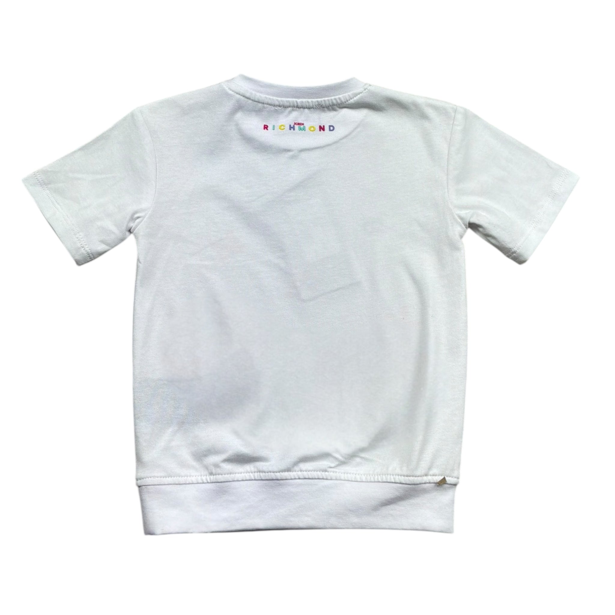 John Richmond Abito Mezza Manica Tinta Unita con Logo per Neonata RIP26100VE BIANCO JOHN RICHMOND 