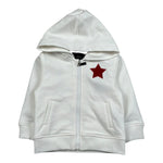 John Richmond Felpa con Zip E Cappuccio Tinta Unita per Neonata RIP26129FE BIANCO JOHN RICHMOND 