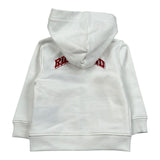 John Richmond Felpa con Zip E Cappuccio Tinta Unita per Neonata RIP26129FE BIANCO JOHN RICHMOND 