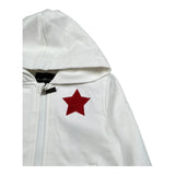 John Richmond Felpa con Zip E Cappuccio Tinta Unita per Neonata RIP26129FE BIANCO JOHN RICHMOND 